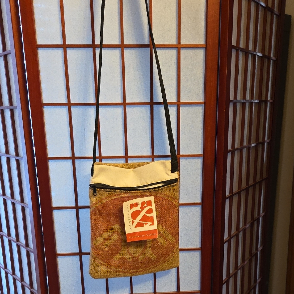 Sackcloth & Ashes Tan and Black Men's Bag